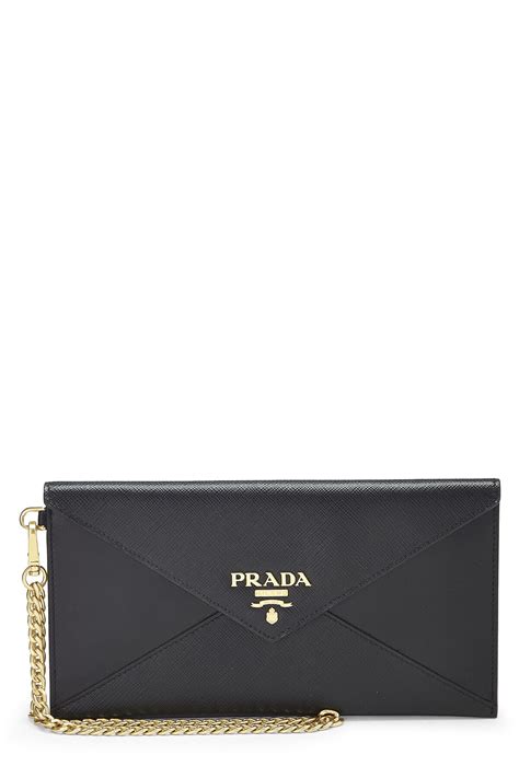 prada saffiano leather envelope clutch|Prada saffiano envelope clutch.